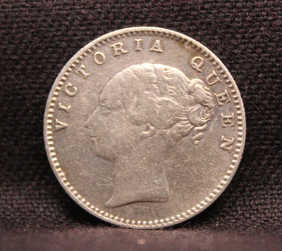 1/2 Rupee Victoria Queen Continuous Legend East India Company East India