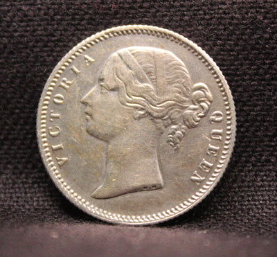 1/2 Rupee Victoria Queen Continuous Legend East India Company East India