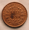 1\2 Anna East India Company  1835