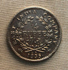 1\4 Rupee East India Company 1835 AUNC