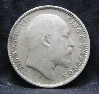 1 Rupee 1907 Edward VII Silver coins