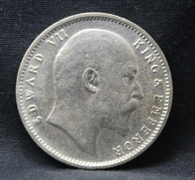 1 Rupee 1909 Edward VII Silver coins