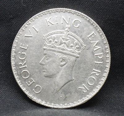 One Rupee 1938 George VI Silver coins