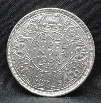 One Rupee 1938 George VI Silver coins