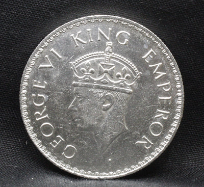 One Rupee 1938 George VI Silver coins