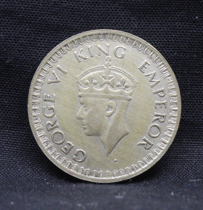 Half Rupee 1943 George VI Silver coins