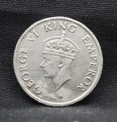 Quarter Rupee 1946 George VI Silver coins