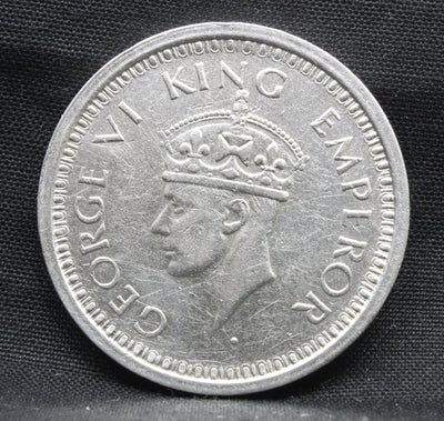 One Rupee 1945 George VI Silver coins