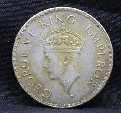 One Rupee 1939 George VI Silver coins