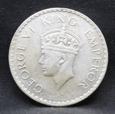 One Rupee 1940 George VI Silver coins