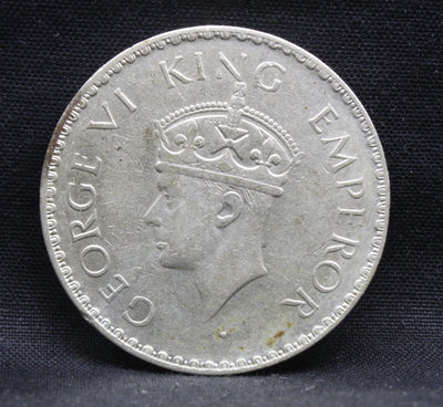 One Rupee 1940 George VI Silver coins