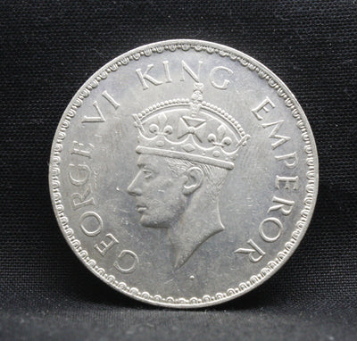 One Rupee 1940 George VI Silver coins