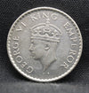 Quarter Rupee 1940 George VI Silver coins