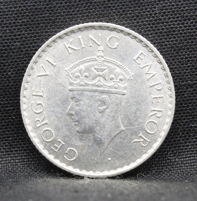 Quarter Rupee 1940 George VI Silver coins