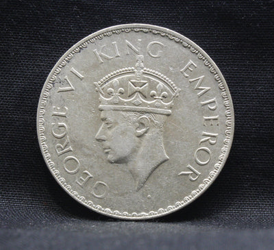 One Rupee 1941 George VI Silver coins