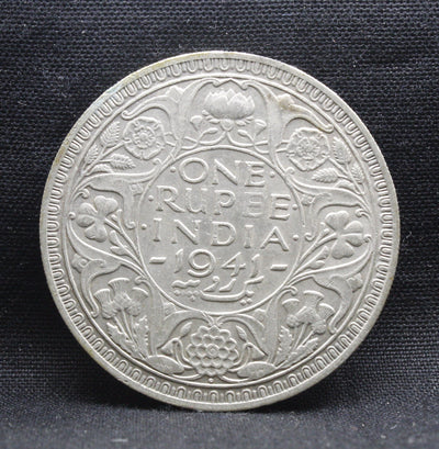 One Rupee 1941 George VI Silver coins