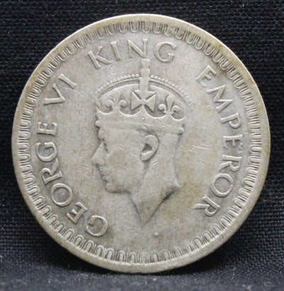 Half Rupee 1943 George VI Silver coins